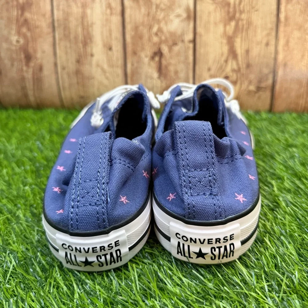 Converse CTAS Shoreline Slip Sneaker Womens Size 8 Indigo Storm Pink Stars New